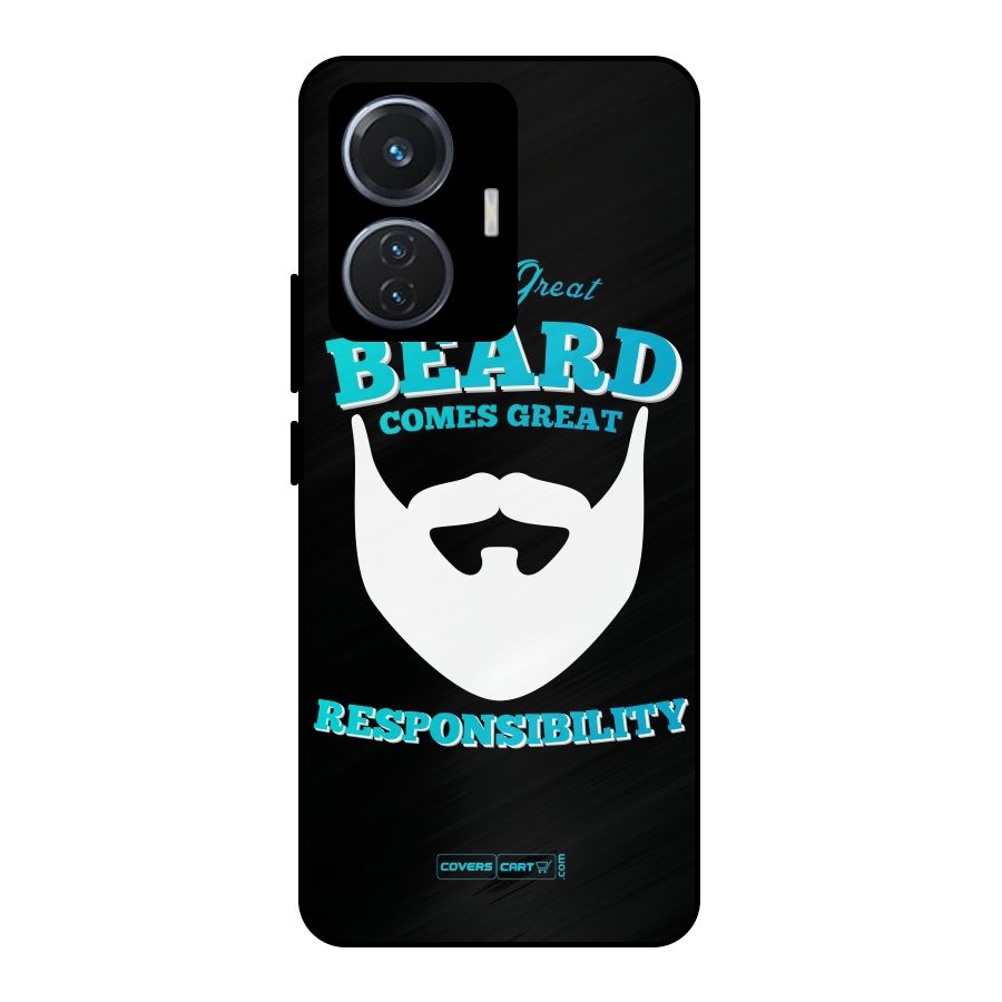 Great Beard Metal Back Case for Vivo T1 44W