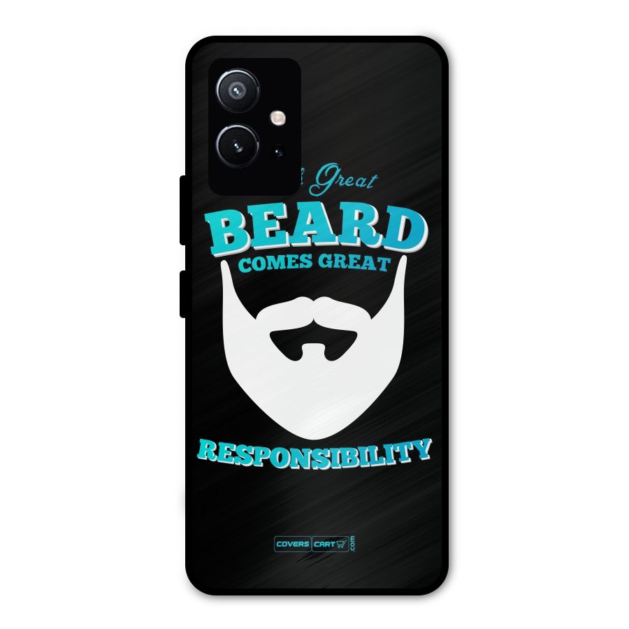 Great Beard Metal Back Case for Vivo T1 5G