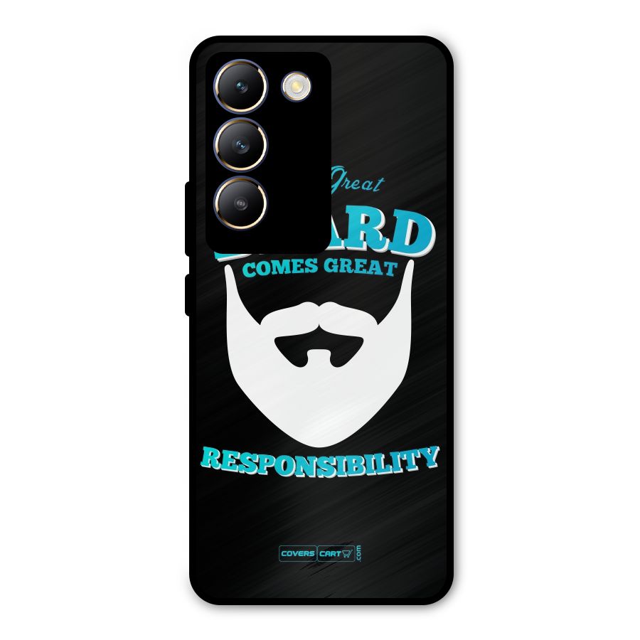 Great Beard Metal Back Case for Vivo T3 5G