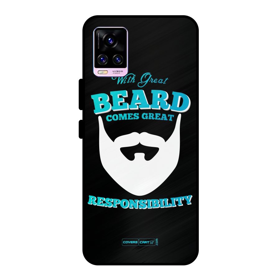 Great Beard Metal Back Case for Vivo V20 Pro