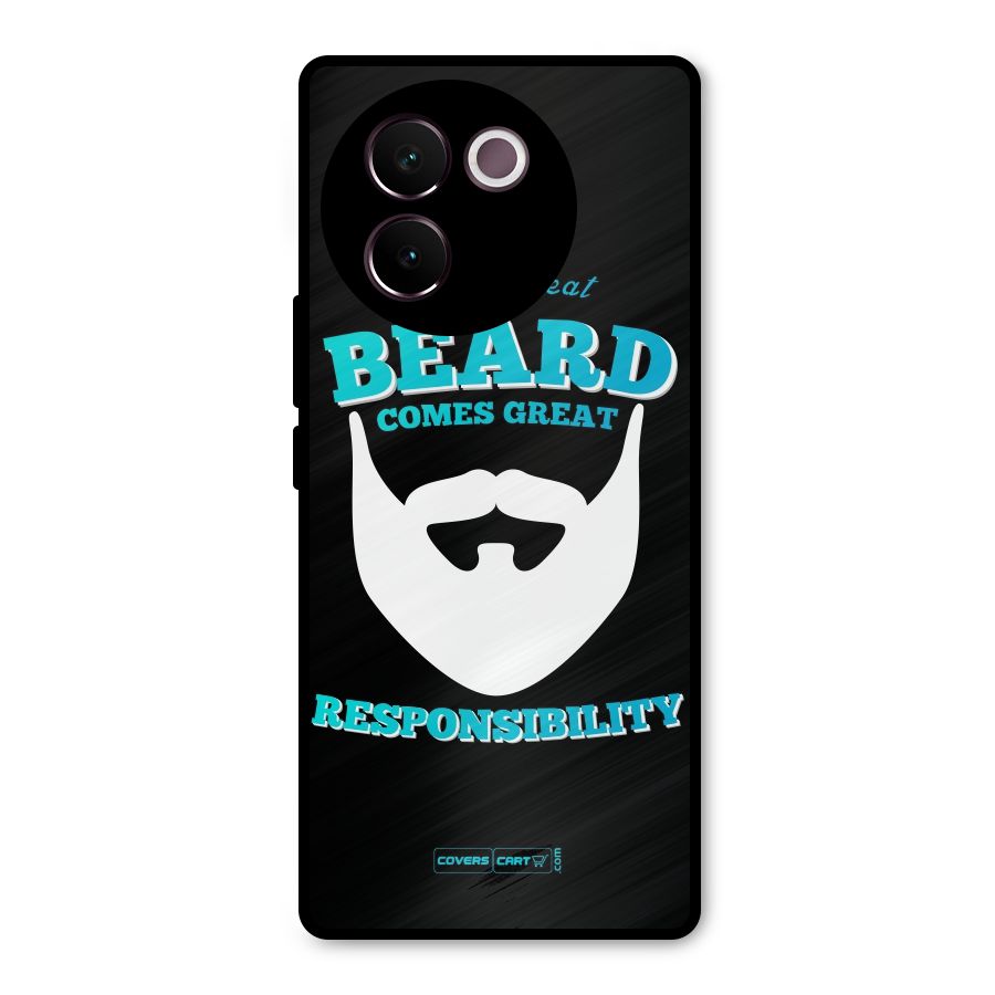 Great Beard Metal Back Case for Vivo V30e