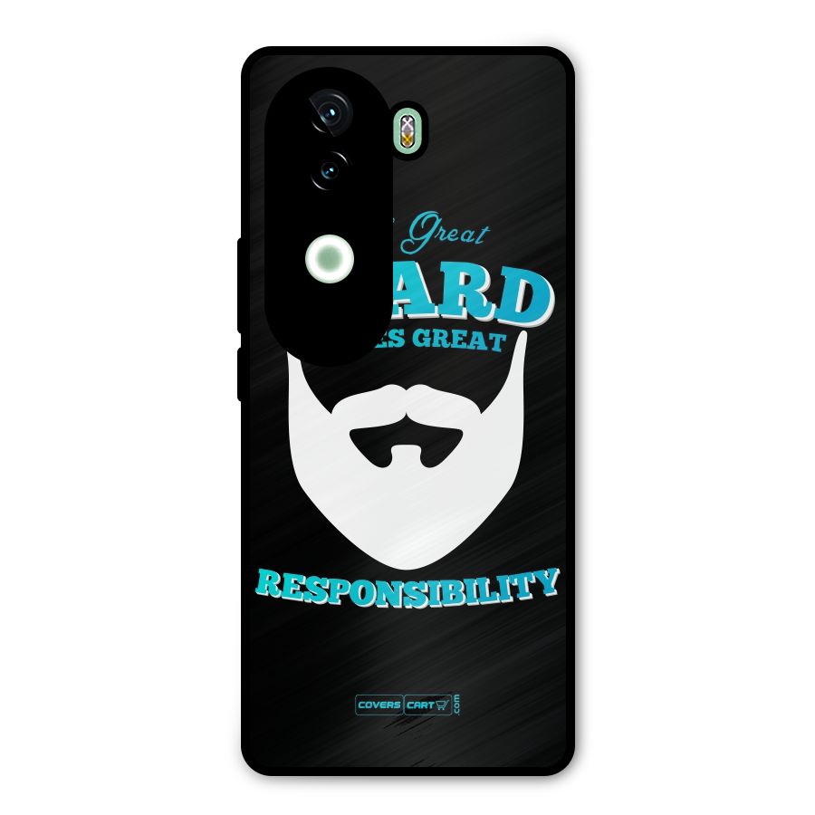 Great Beard Metal Back Case for Vivo V40e