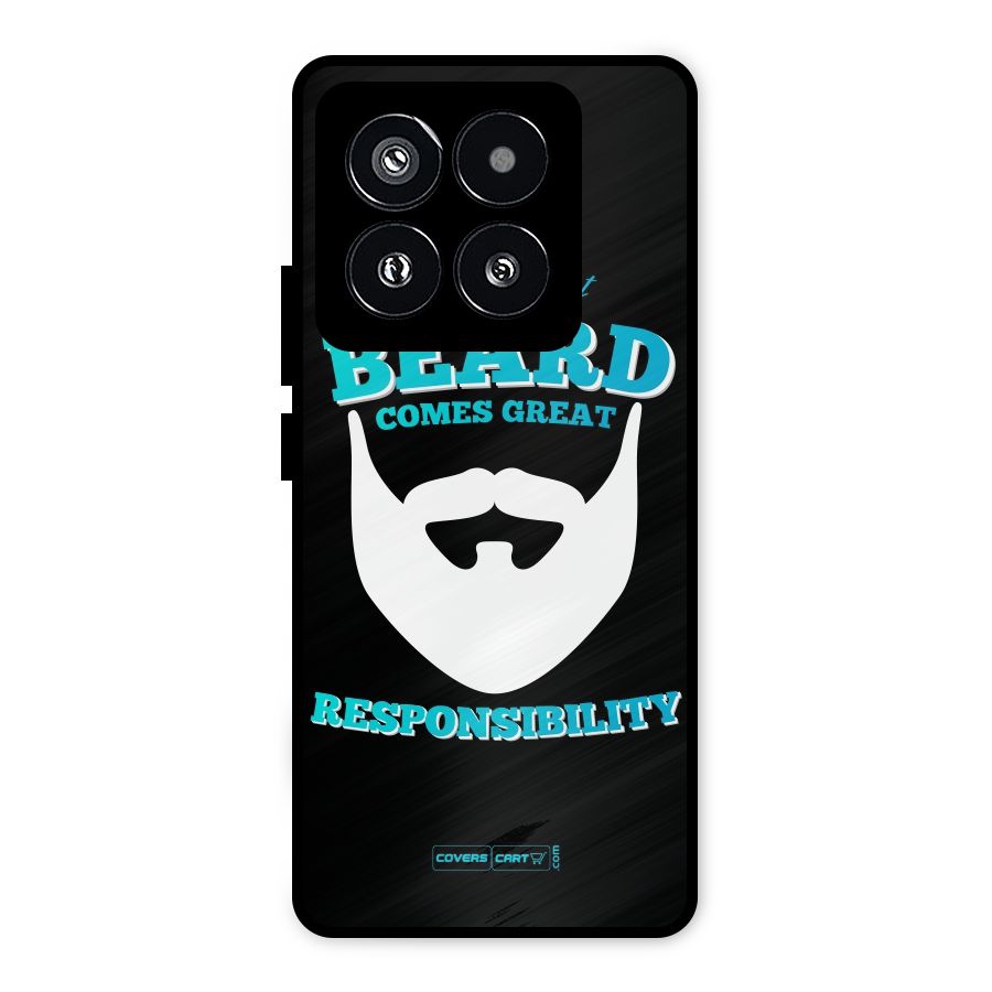 Great Beard Metal Back Case for Xiaomi 14 Pro