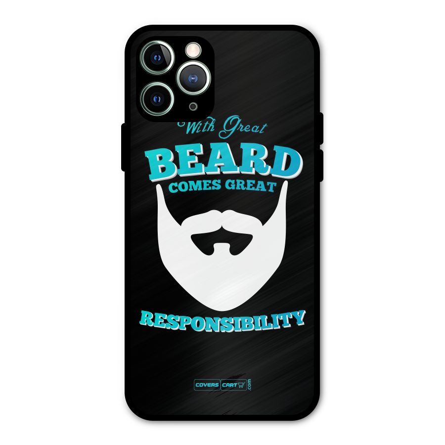 Great Beard Metal Back Case for iPhone 11 Pro Max