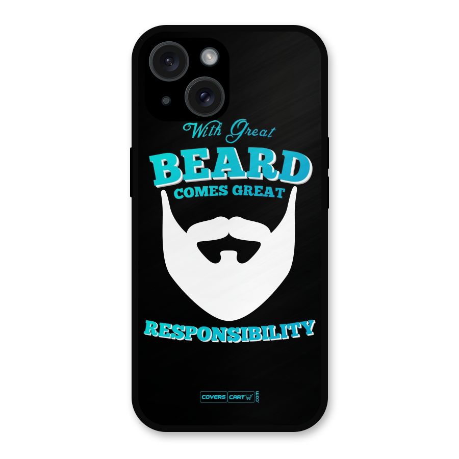 Great Beard Metal Back Case for iPhone 15