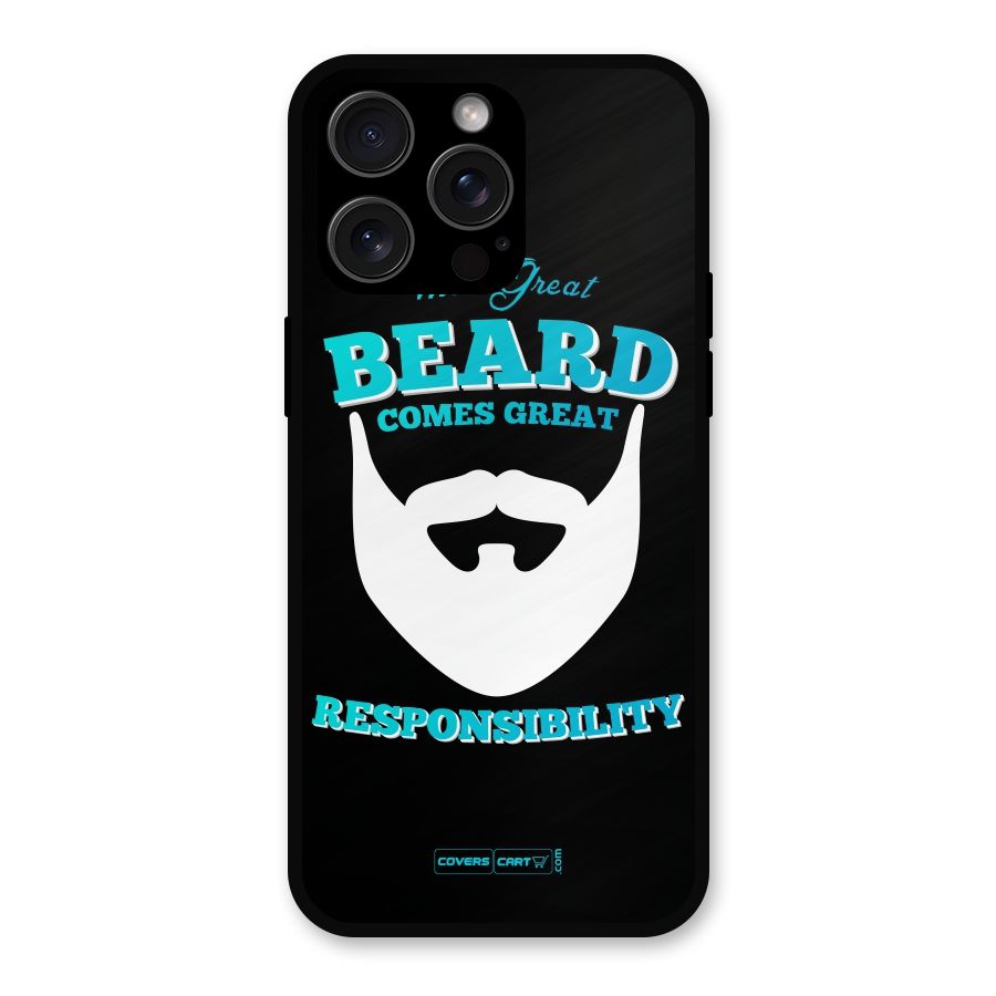 Great Beard Metal Back Case for iPhone 15 Pro Max