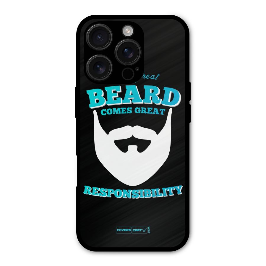 Great Beard Metal Back Case for iPhone 16 Pro