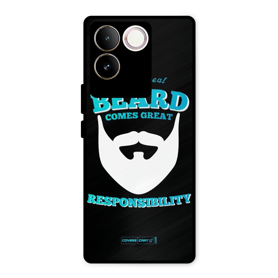 Great Beard Metal Back Case for iQOO Z7 Pro
