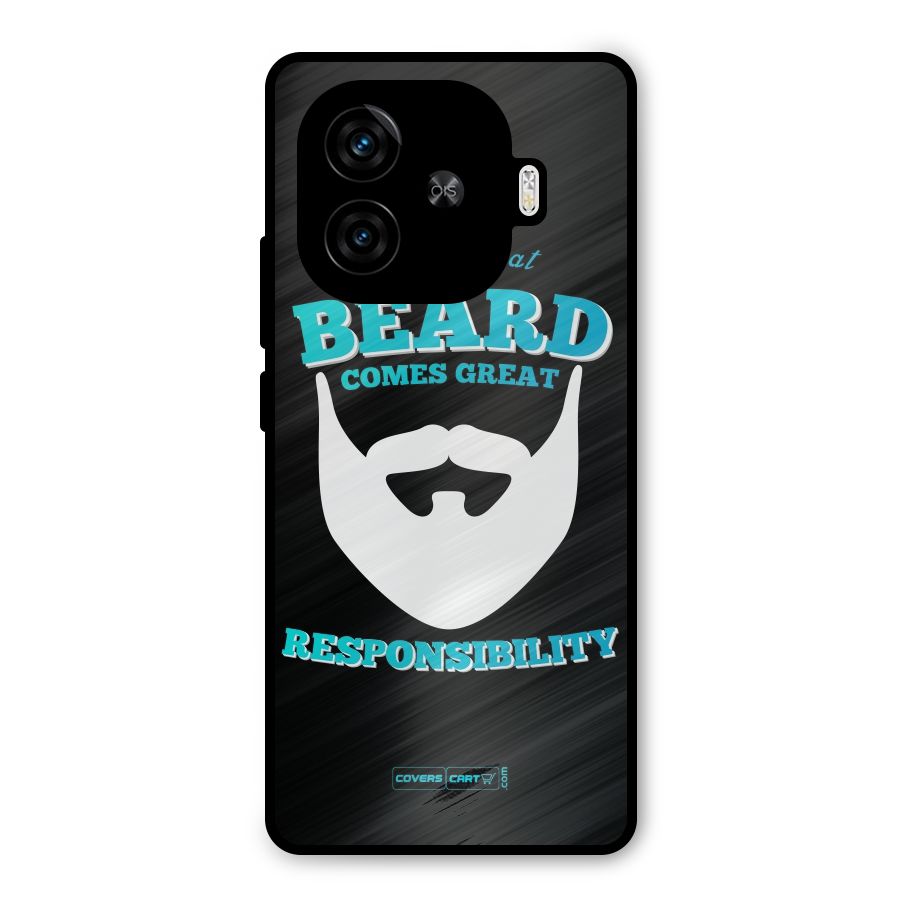 Great Beard Metal Back Case for iQOO Z9 Turbo