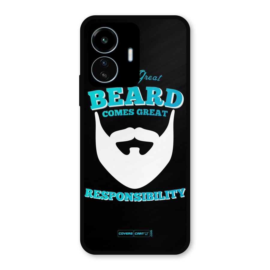 Great Beard Metal Back Case for vivo iQOO Z6 Lite 5G