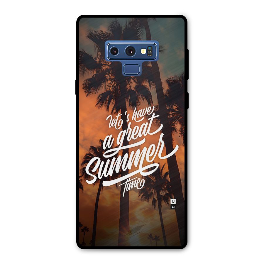 Great Summer Metal Back Case for Galaxy Note 9