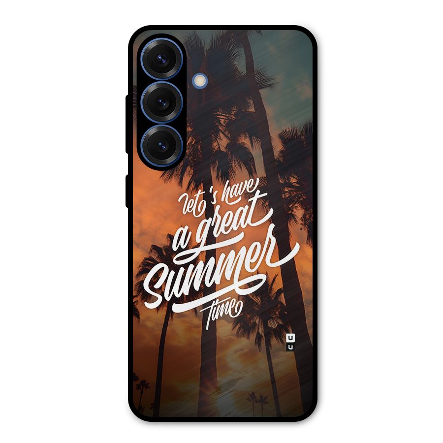 Great Summer Metal Back Case for Galaxy S25