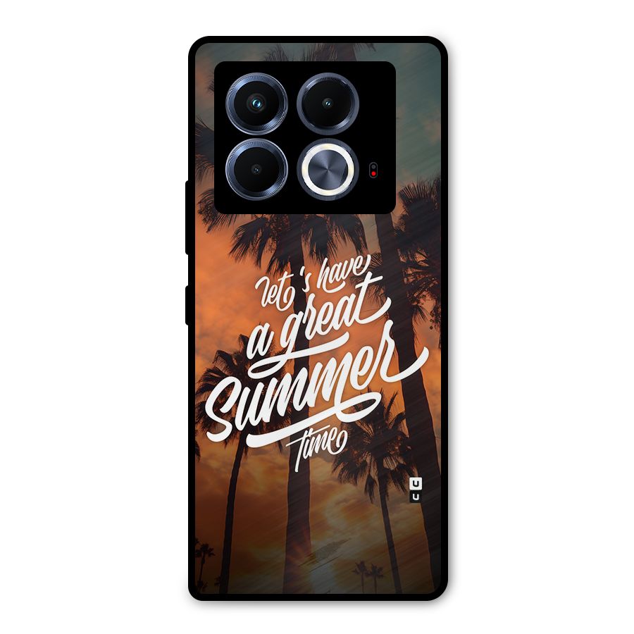 Great Summer Metal Back Case for Infinix Note 40 5G