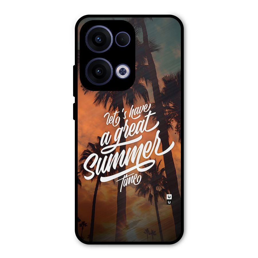 Great Summer Metal Back Case for Oppo Reno13