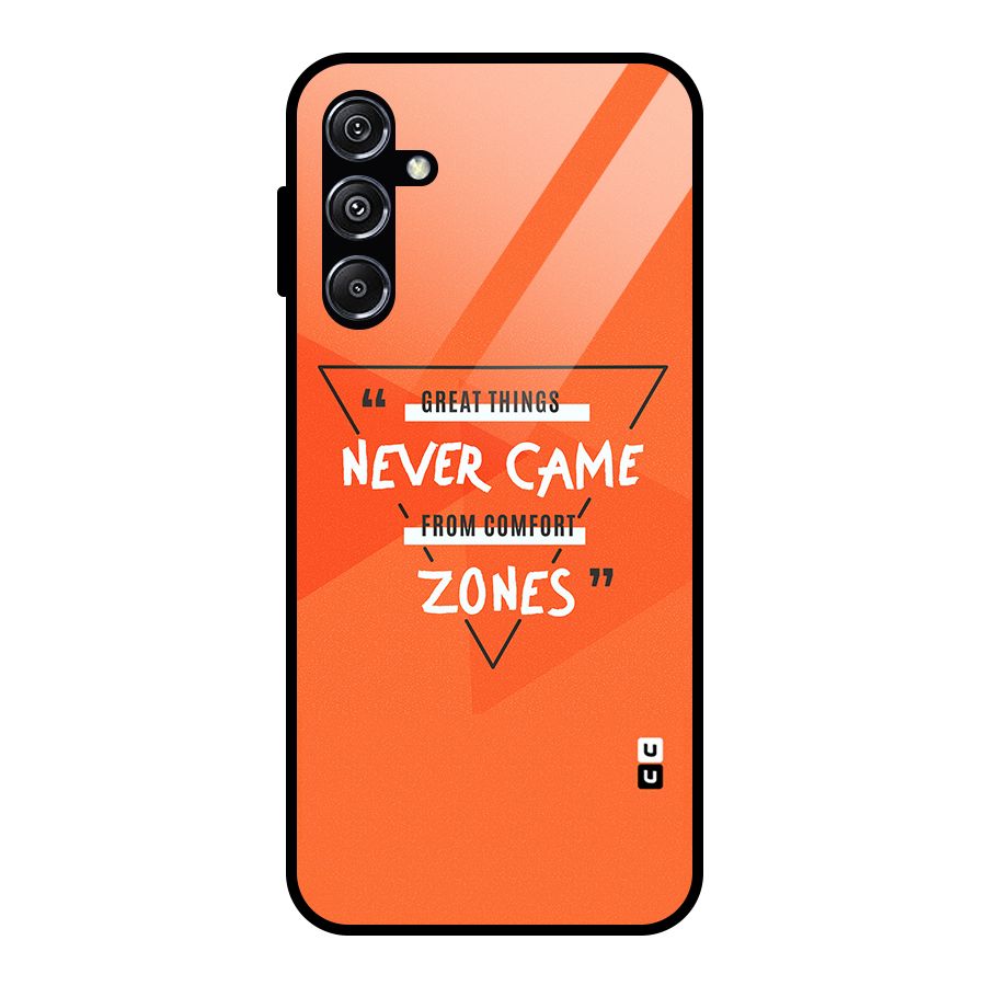 Great Things Comfort Zones Glass Back Case for Galaxy M34 5G