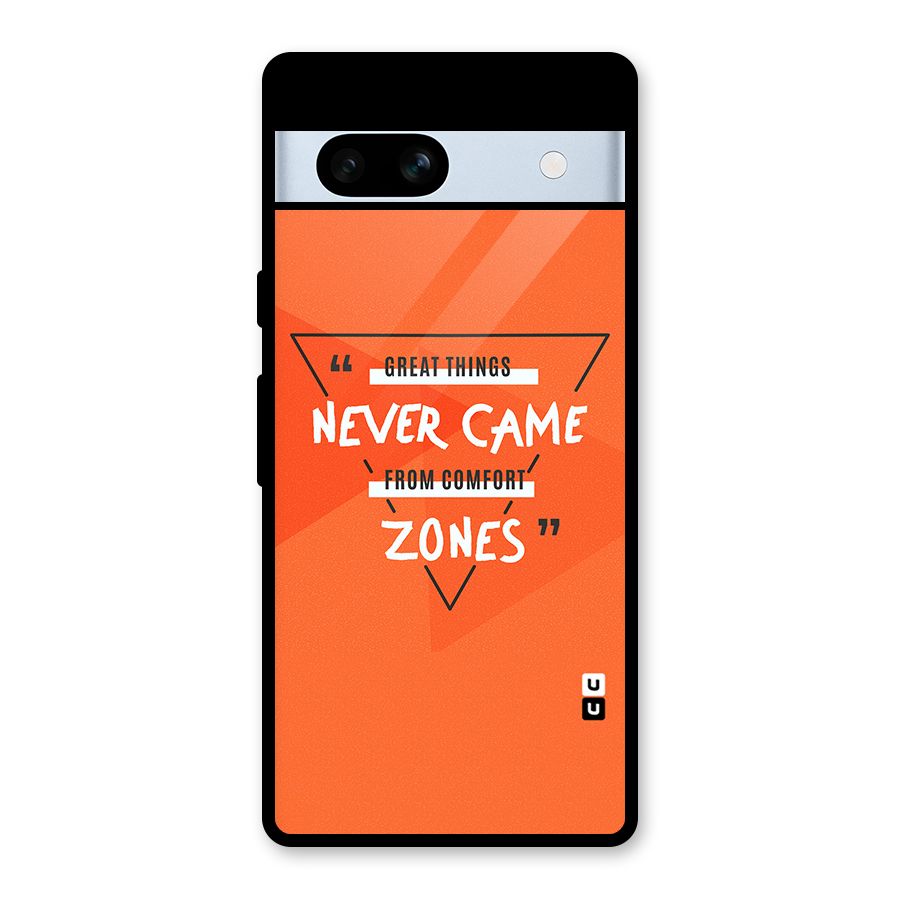Great Things Comfort Zones Glass Back Case for Google Pixel 7a