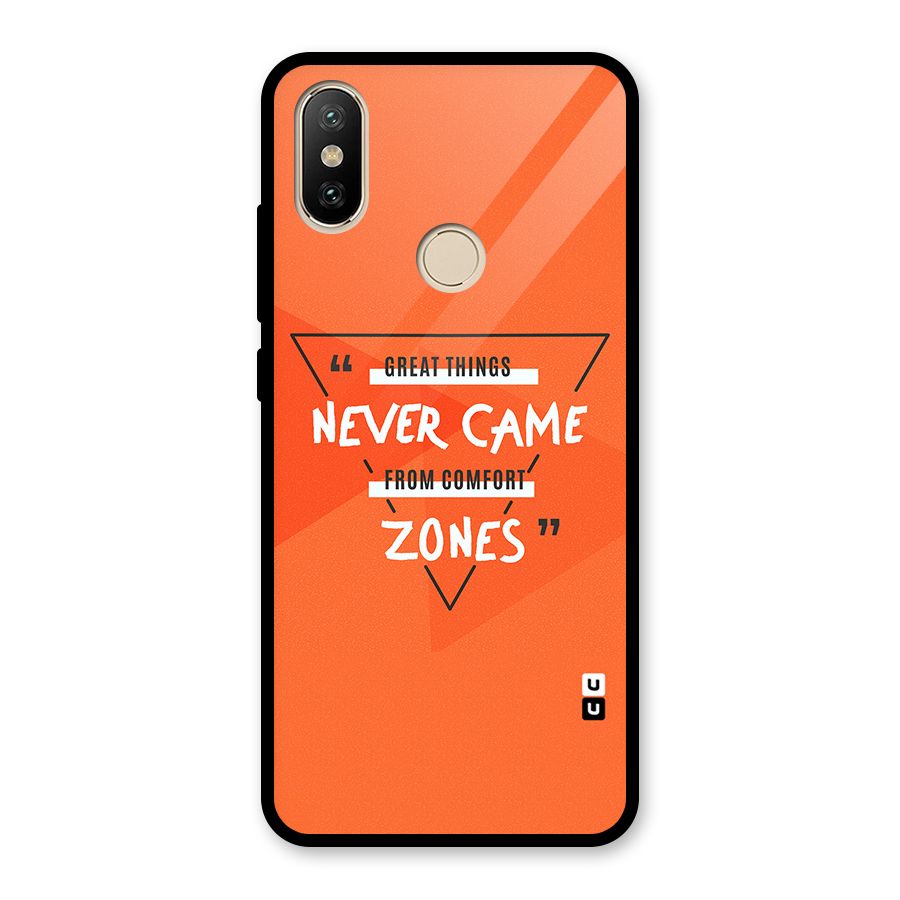 Great Things Comfort Zones Glass Back Case for Redmi A2
