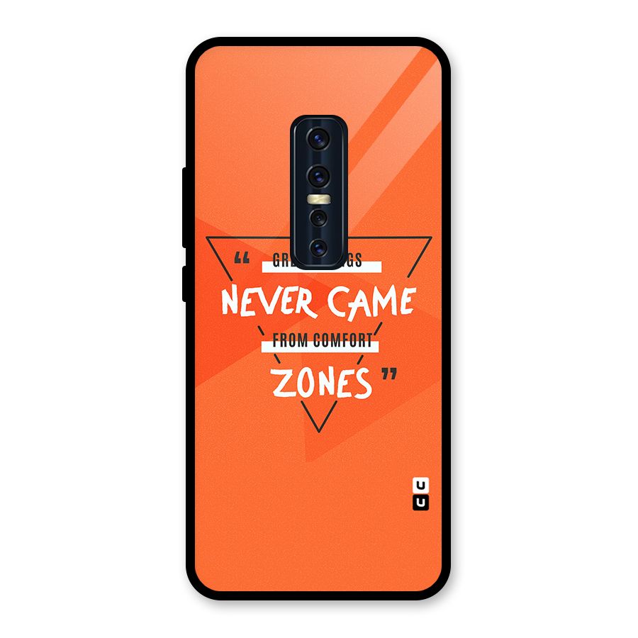 Great Things Comfort Zones Glass Back Case for Vivo V17 Pro
