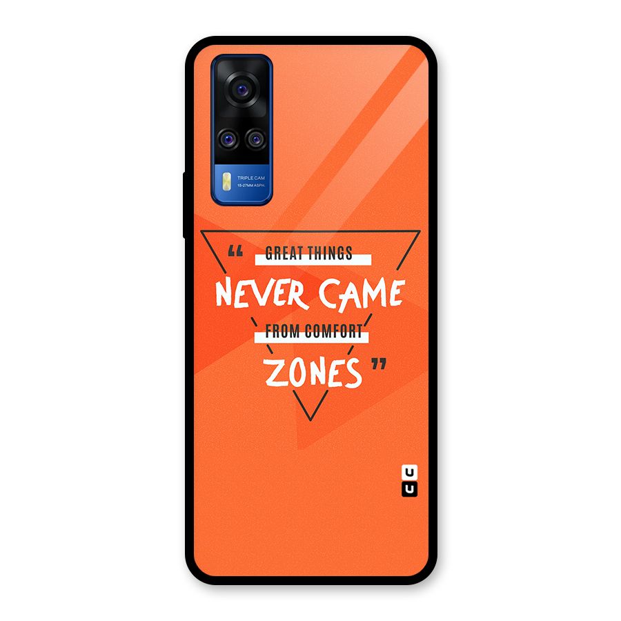 Great Things Comfort Zones Glass Back Case for Vivo Y31