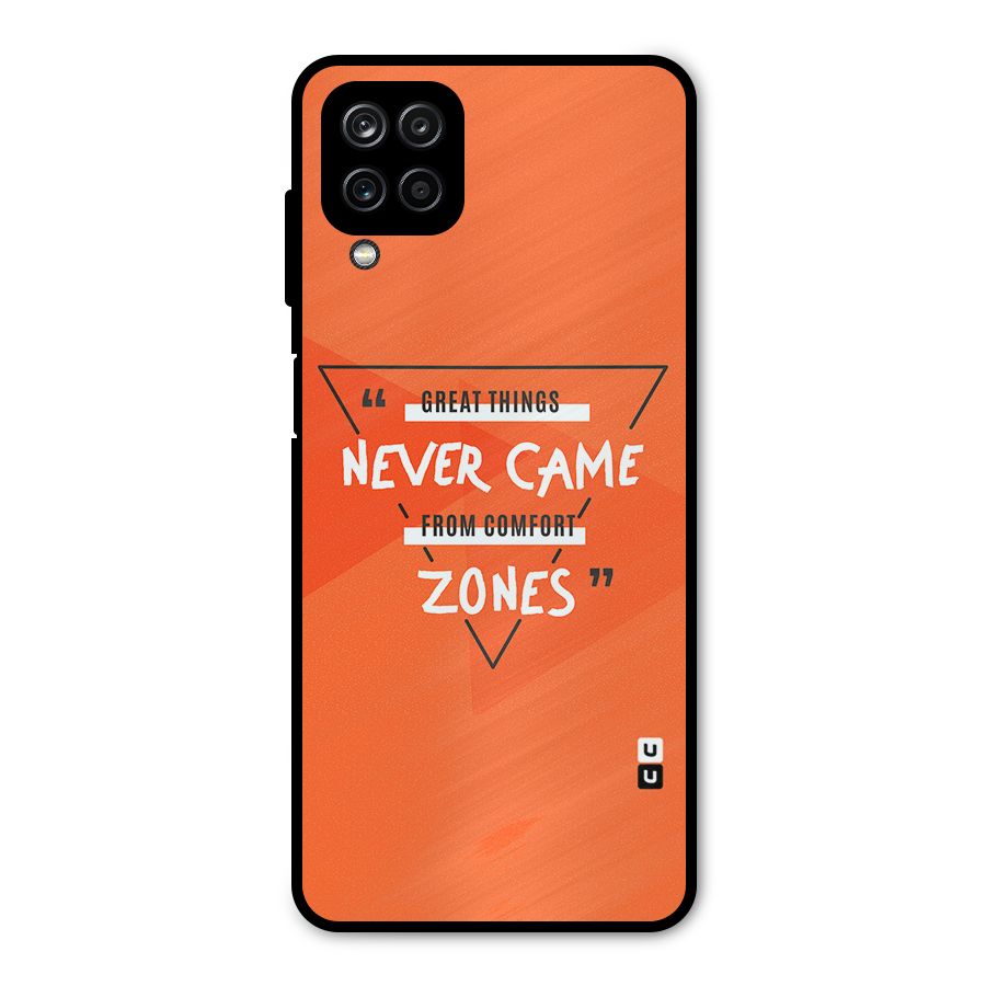 Great Things Comfort Zones Metal Back Case for Galaxy A12