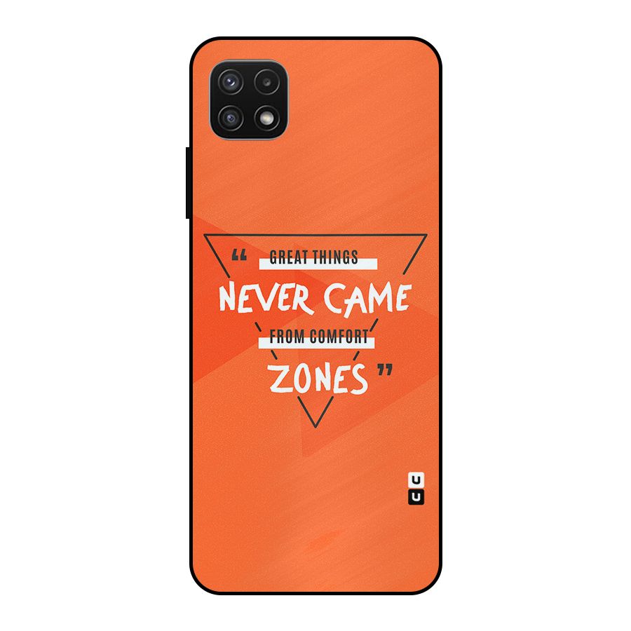 Great Things Comfort Zones Metal Back Case for Galaxy A22 5G