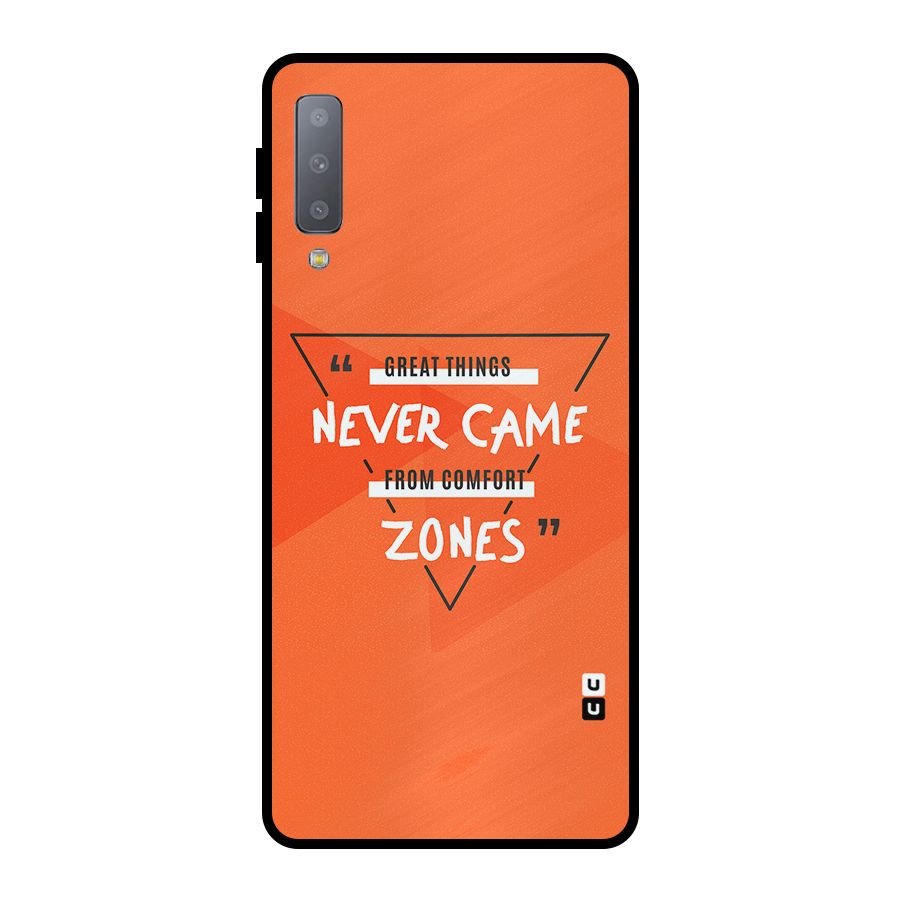Great Things Comfort Zones Metal Back Case for Galaxy A7 (2018)