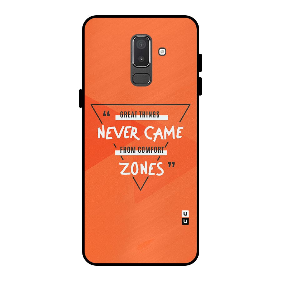 Great Things Comfort Zones Metal Back Case for Galaxy On8 (2018)
