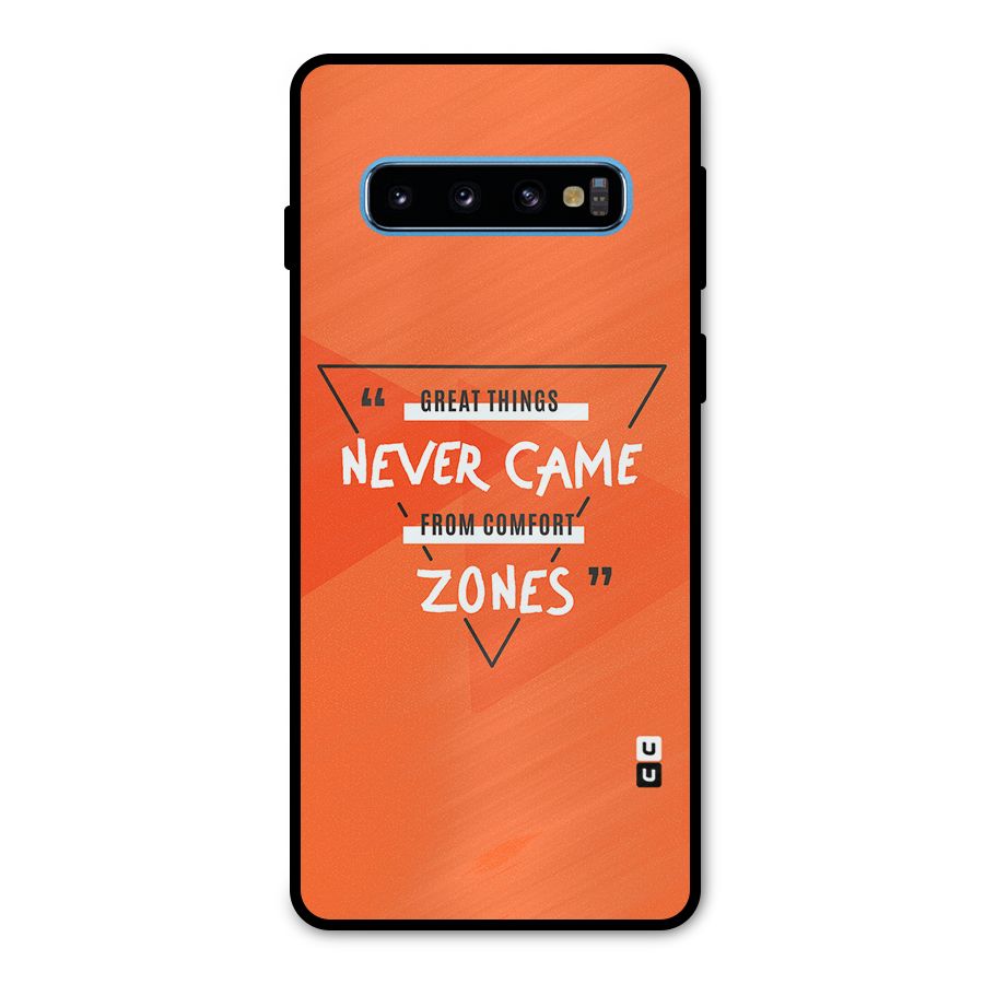 Great Things Comfort Zones Metal Back Case for Galaxy S10