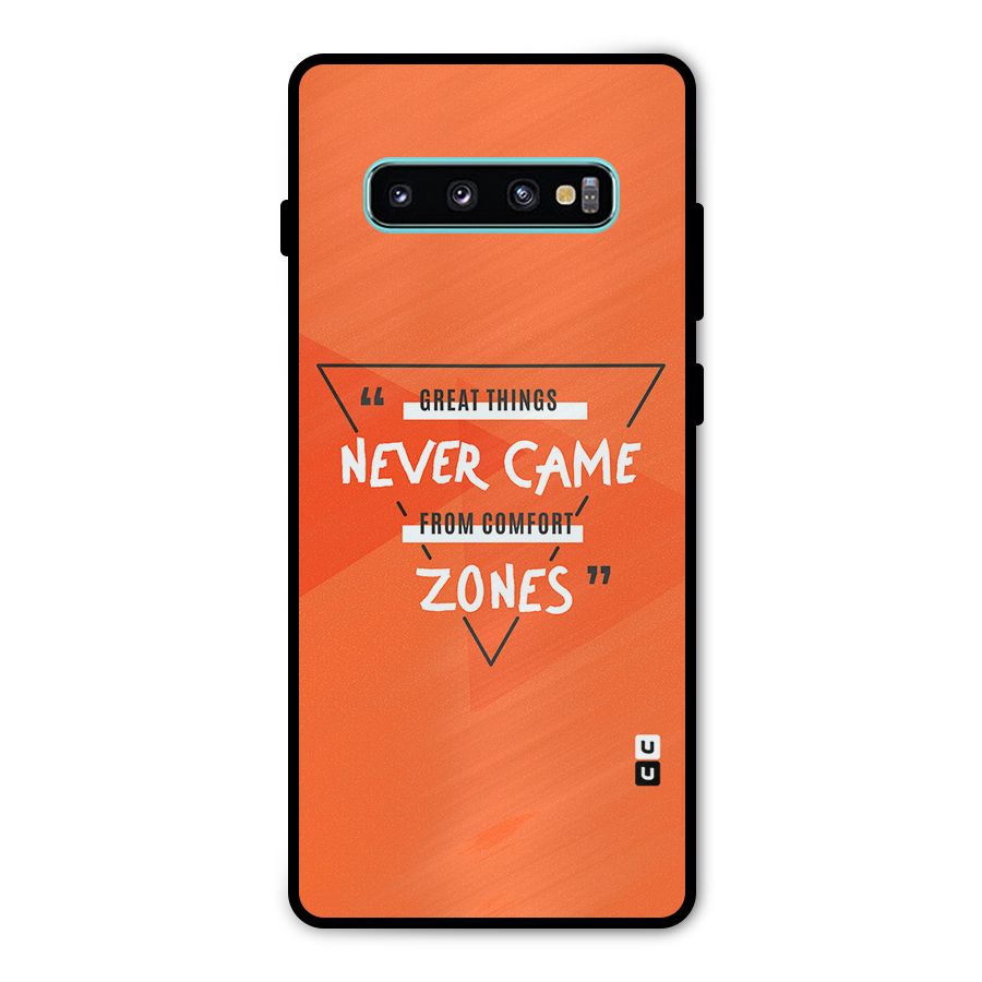 Great Things Comfort Zones Metal Back Case for Galaxy S10 Plus