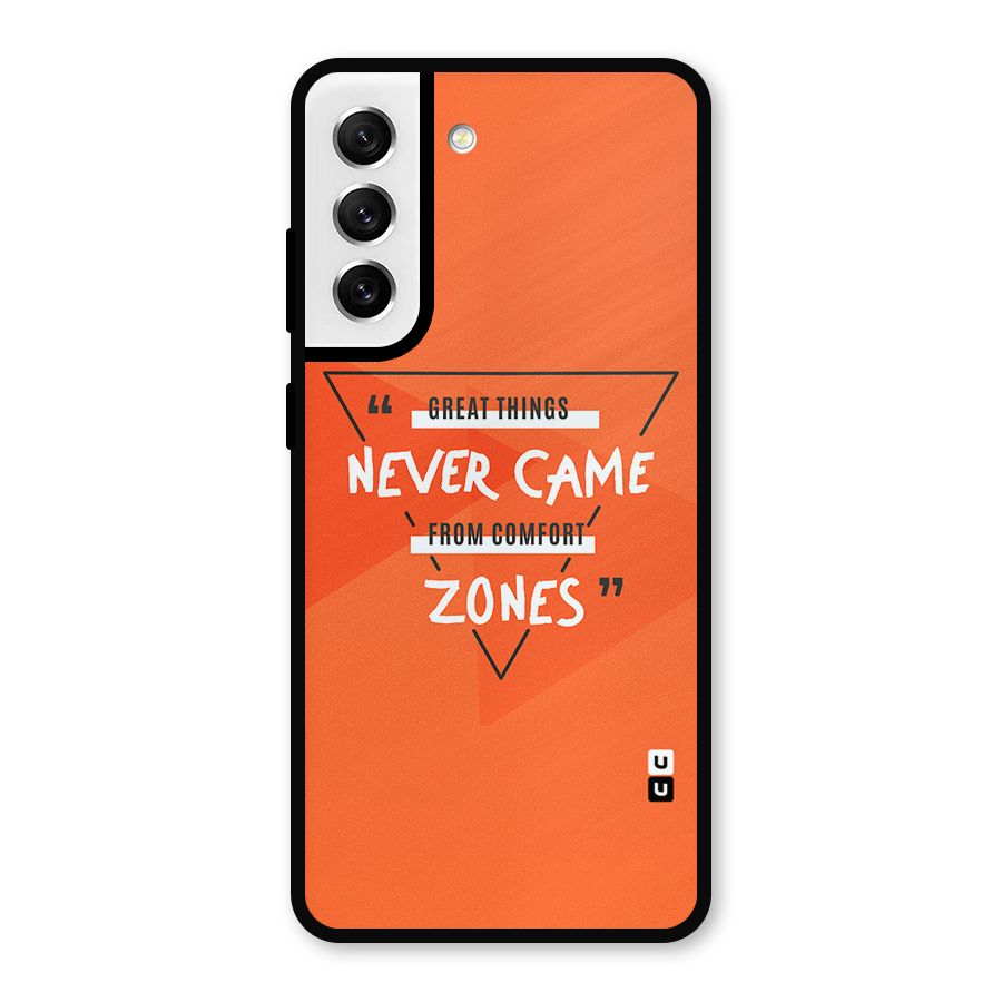 Great Things Comfort Zones Metal Back Case for Galaxy S21 FE 5G