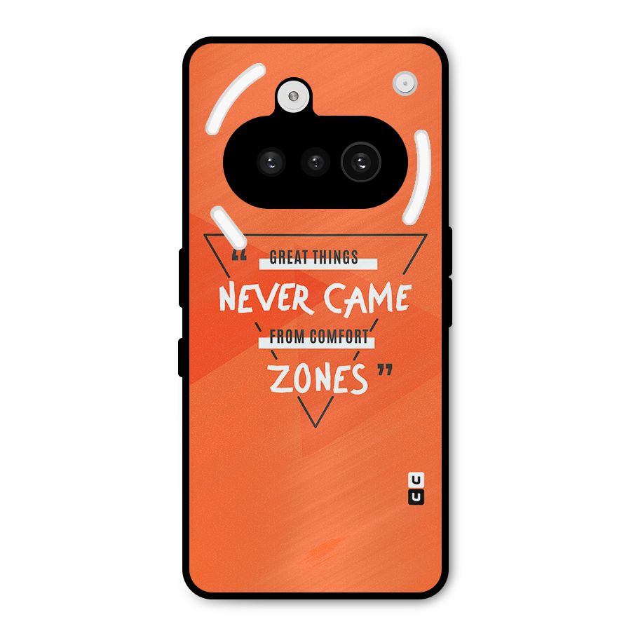 Great Things Comfort Zones Metal Back Case for Nothing Phone 3a