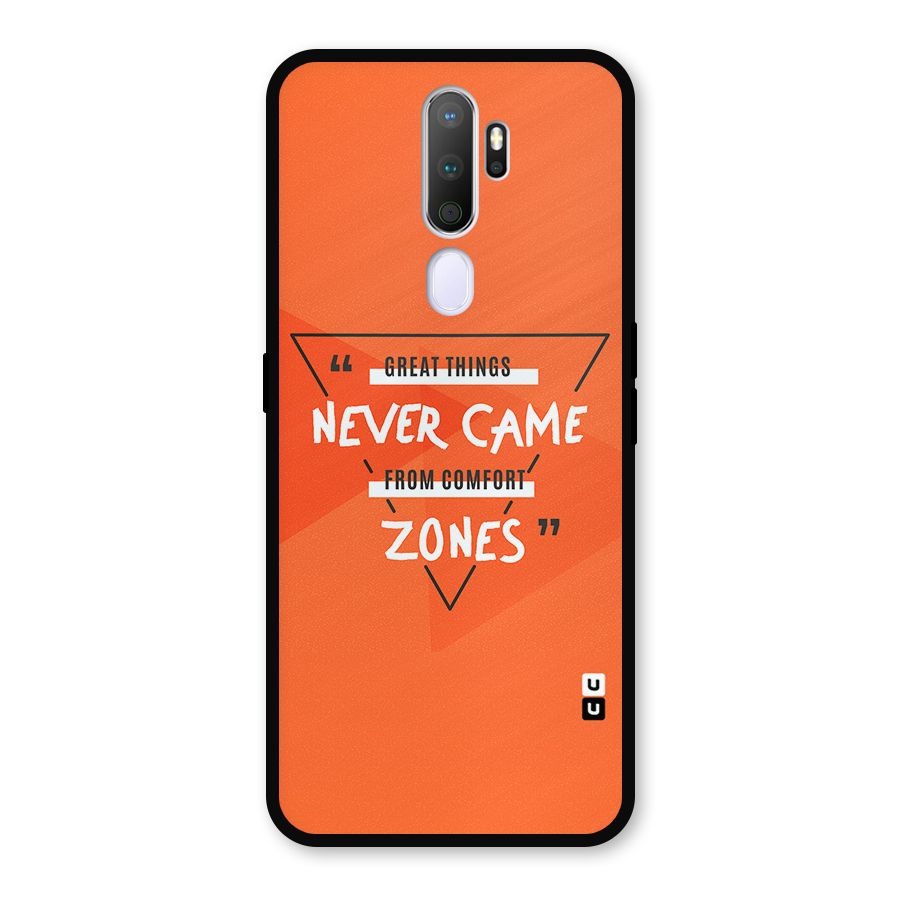 Great Things Comfort Zones Metal Back Case for Oppo A9 (2020)