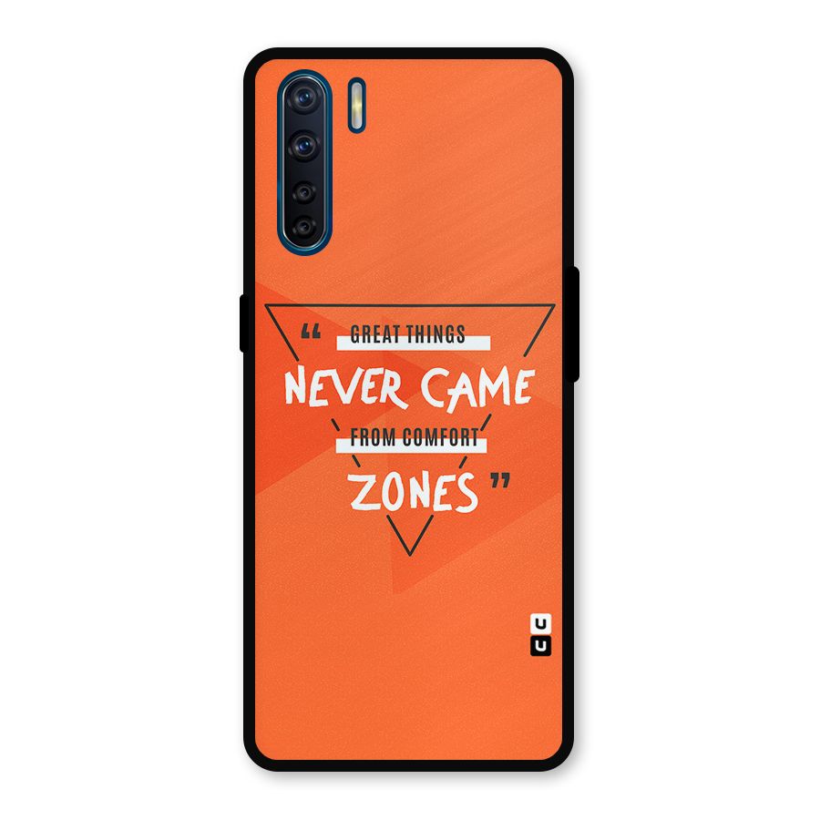 Great Things Comfort Zones Metal Back Case for Oppo F15
