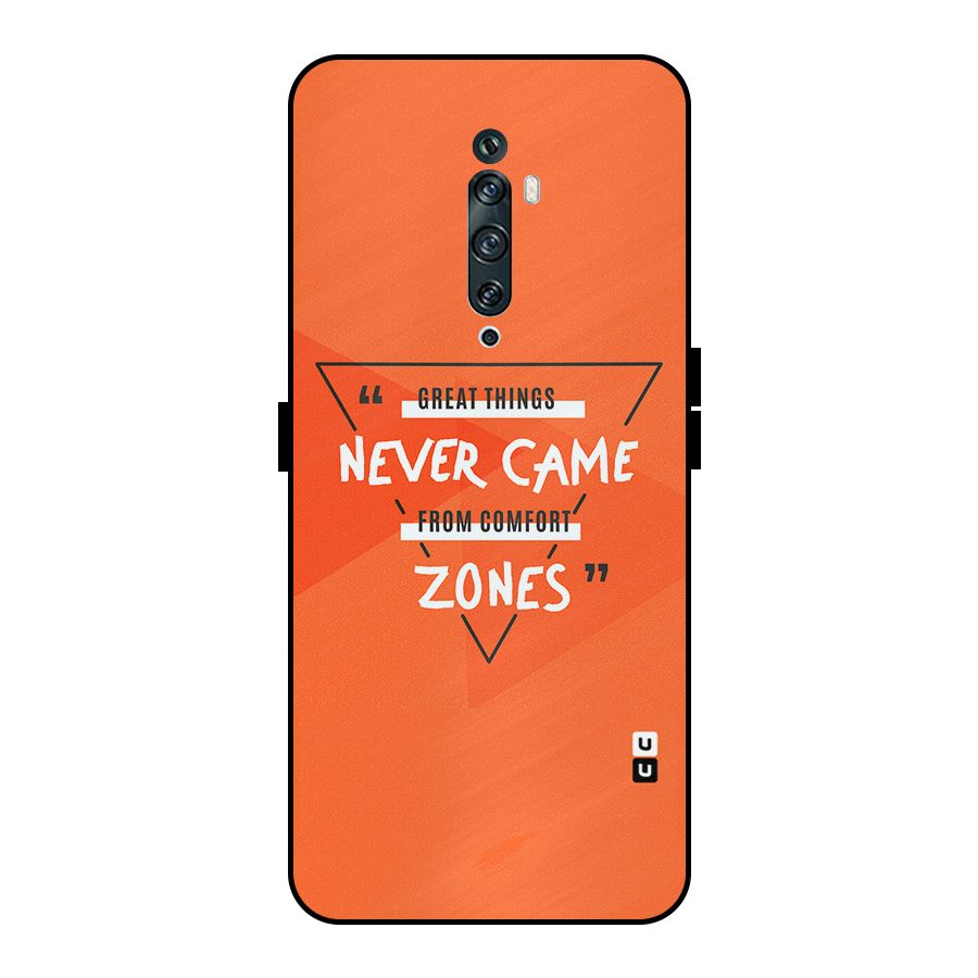 Great Things Comfort Zones Metal Back Case for Oppo Reno2 F