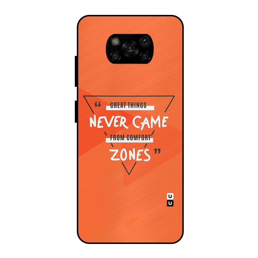 Great Things Comfort Zones Metal Back Case for Poco X3