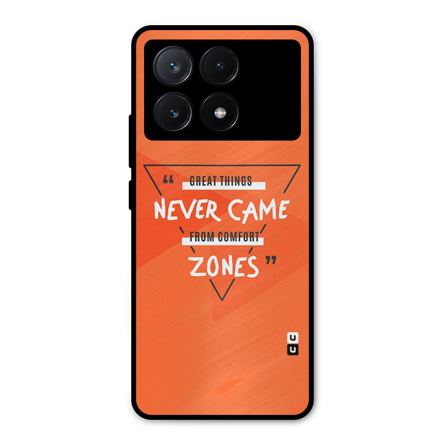 Great Things Comfort Zones Metal Back Case for Poco X6 Pro