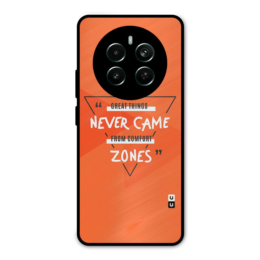 Great Things Comfort Zones Metal Back Case for Realme 12 Plus