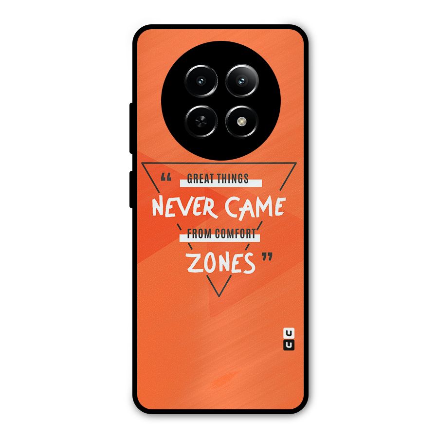 Great Things Comfort Zones Metal Back Case for Realme 12x 5G