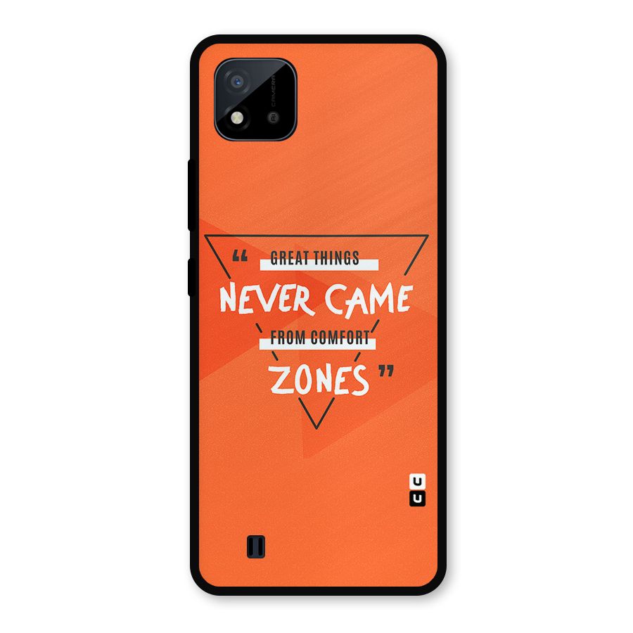 Great Things Comfort Zones Metal Back Case for Realme C11 2021