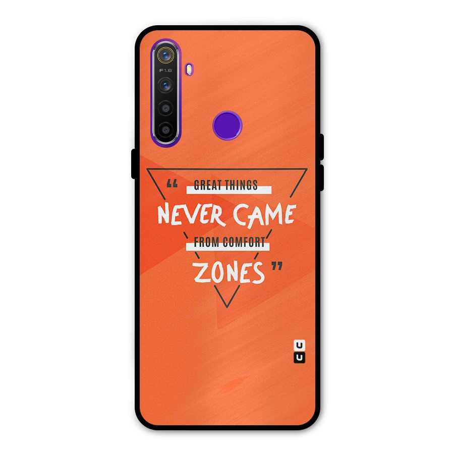 Great Things Comfort Zones Metal Back Case for Realme Narzo 10
