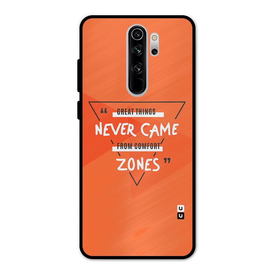 Great Things Comfort Zones Metal Back Case for Redmi Note 8 Pro