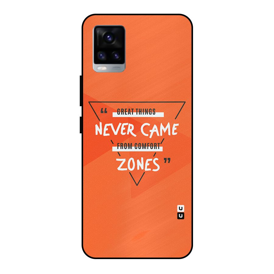 Great Things Comfort Zones Metal Back Case for Vivo V20 2021