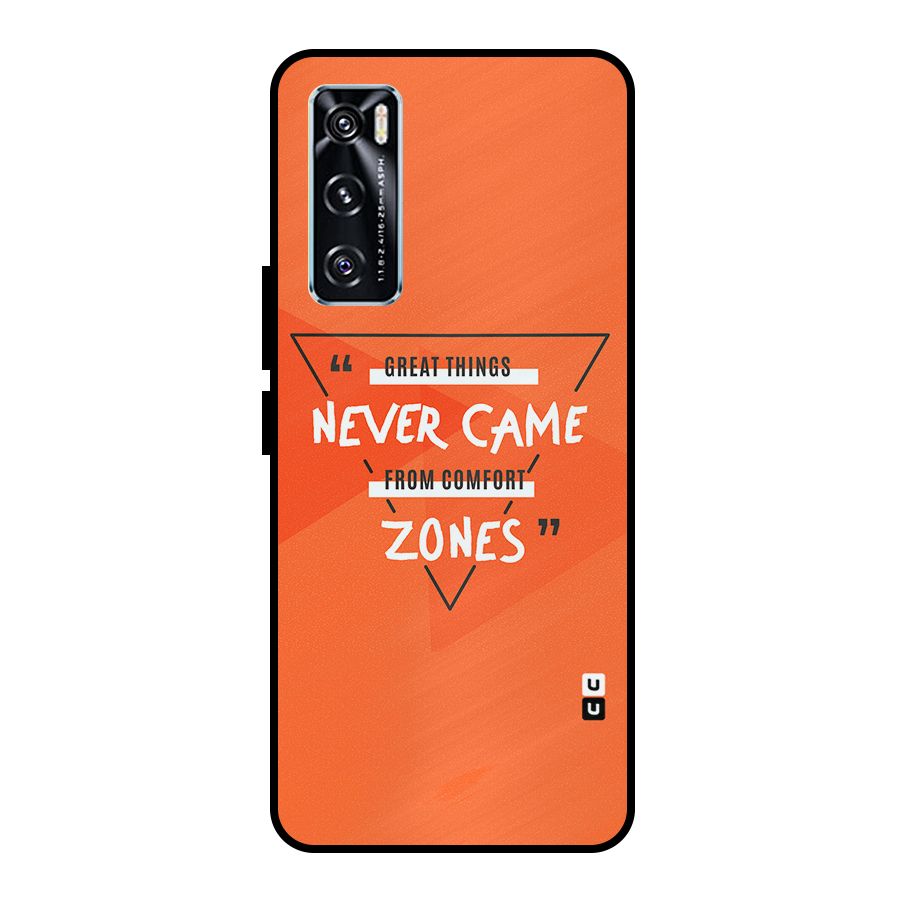 Great Things Comfort Zones Metal Back Case for Vivo V20 SE