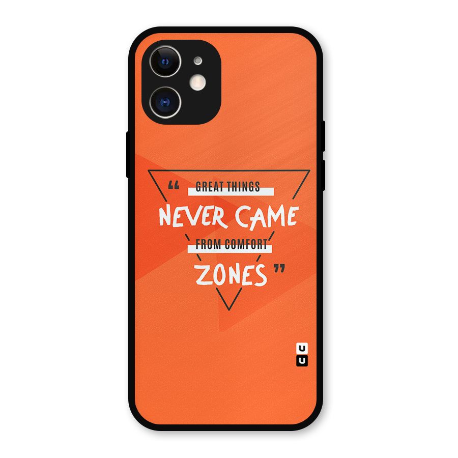 Great Things Comfort Zones Metal Back Case for iPhone 12