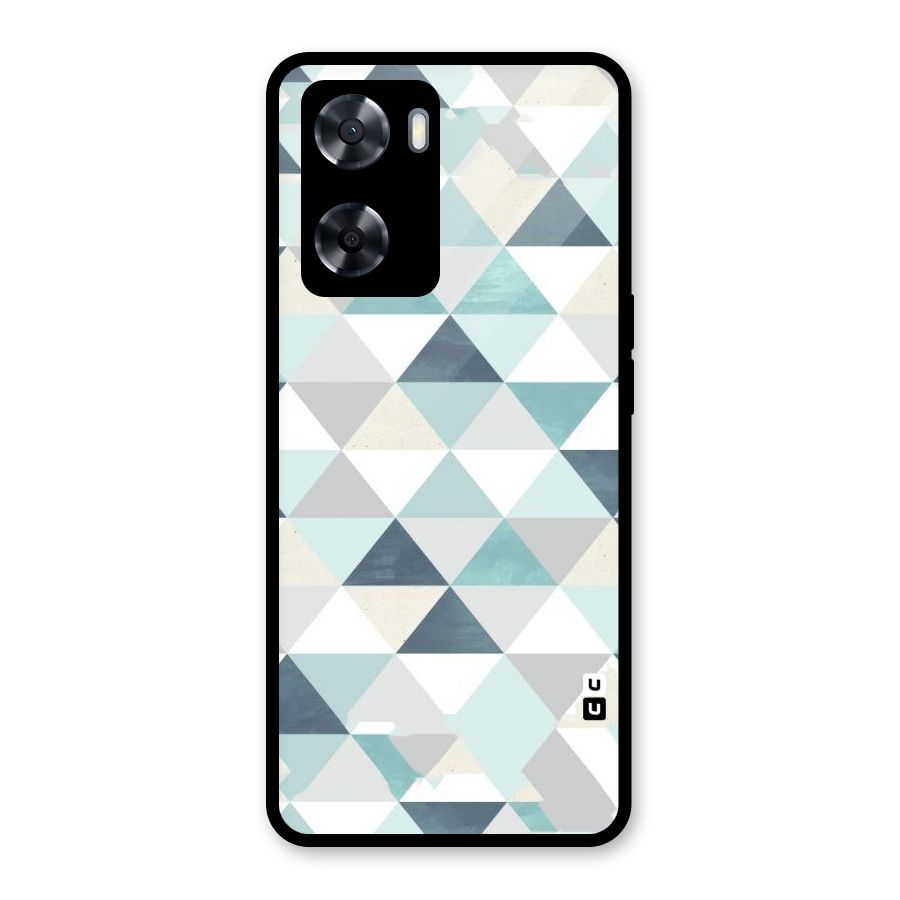 Green And Grey Pattern Glass Back Case for OnePlus Nord N20 SE