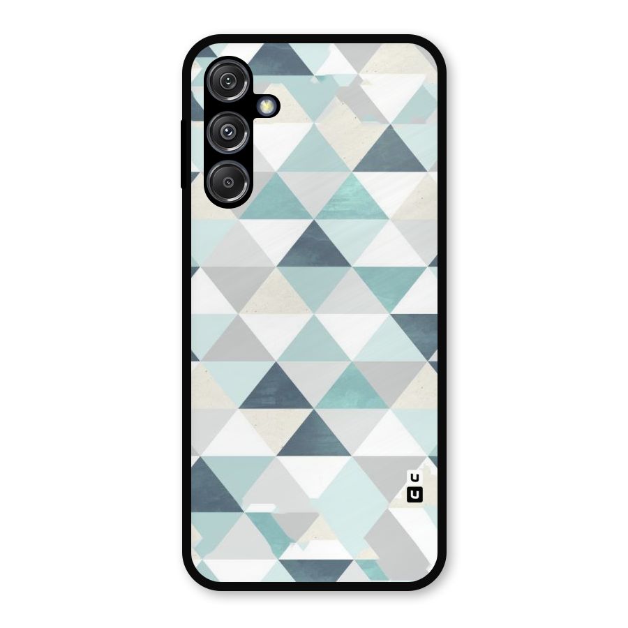 Green And Grey Pattern Metal Back Case for Galaxy M34 5G
