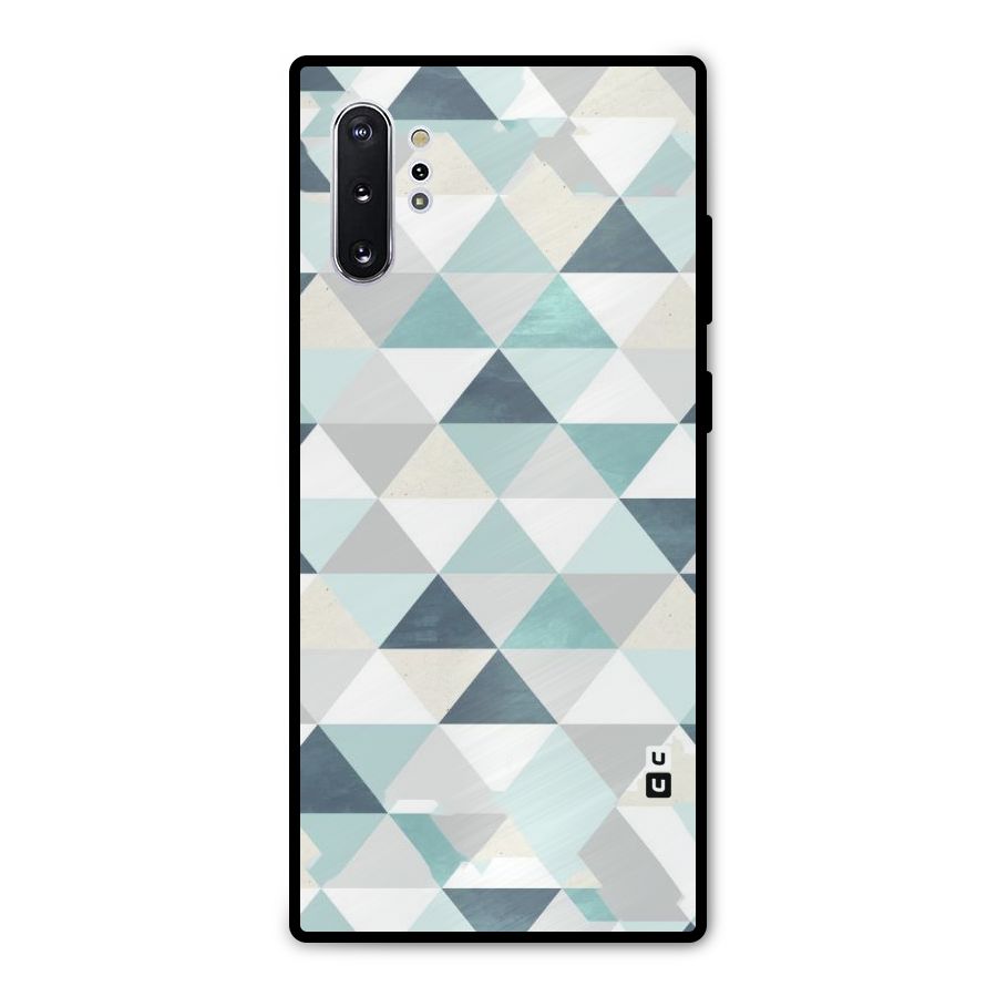 Green And Grey Pattern Metal Back Case for Galaxy Note 10 Plus
