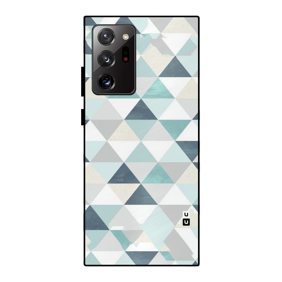 Green And Grey Pattern Metal Back Case for Galaxy Note 20 Ultra 5G