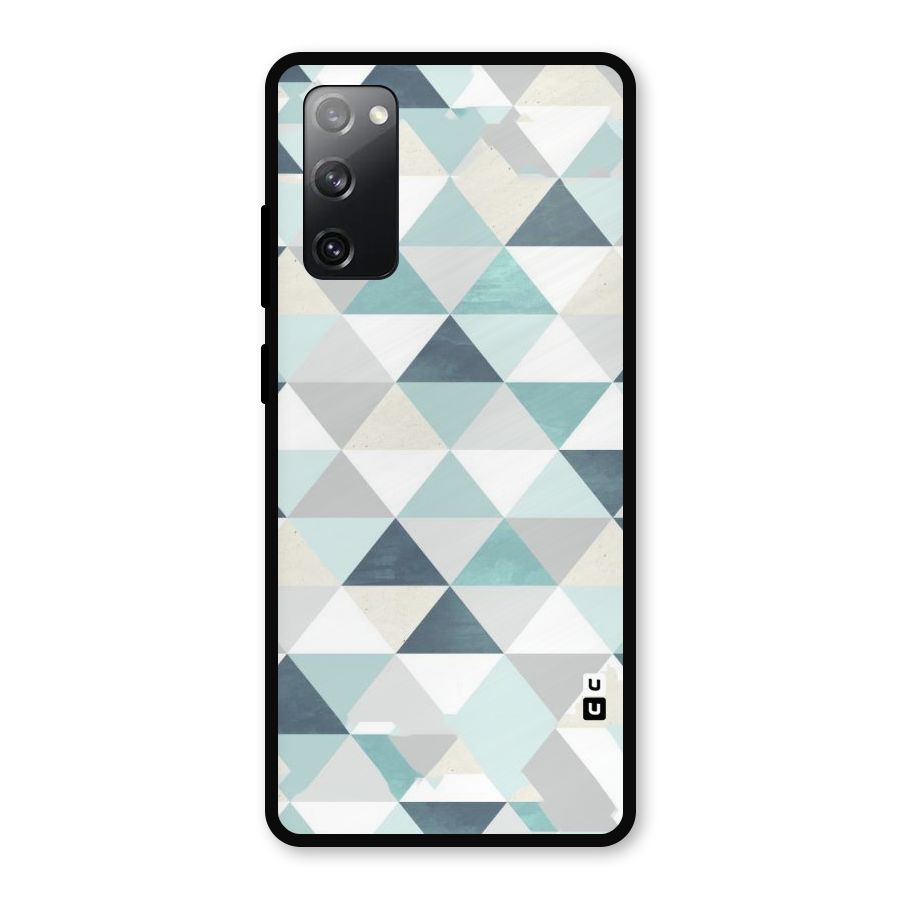 Green And Grey Pattern Metal Back Case for Galaxy S20 FE 5G