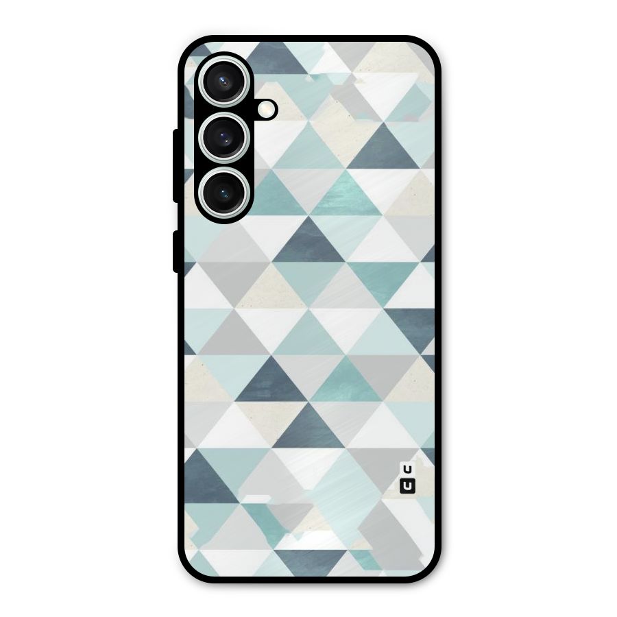 Green And Grey Pattern Metal Back Case for Galaxy S23 FE